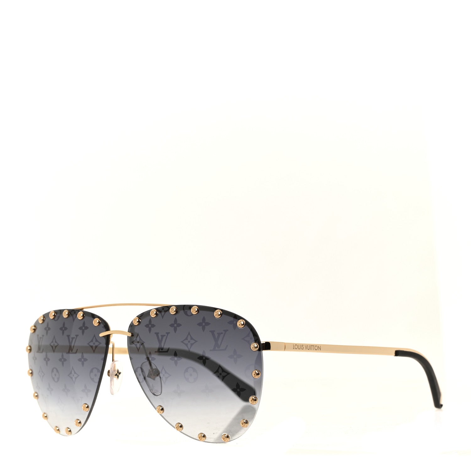 Louis Vuitton The Party Aviator Sunglasses Z0995E Black 1 of 7