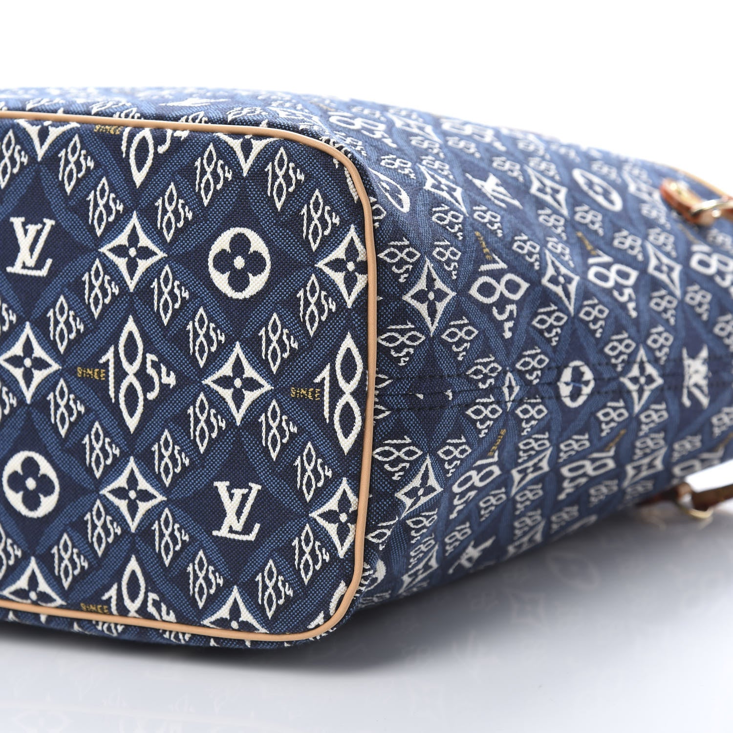 Louis Vuitton Jacquard Since 1854 Neverfull MM Blue 10 of 10