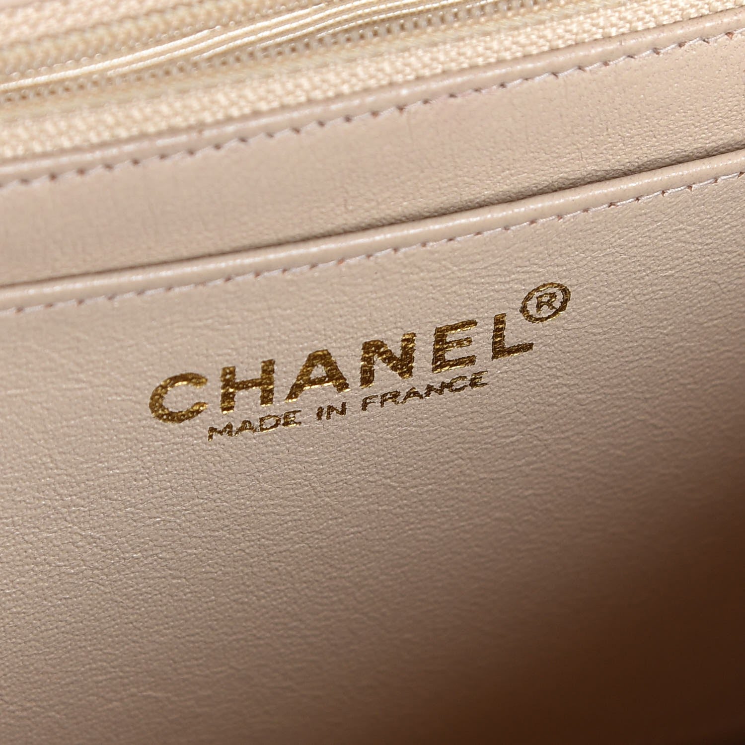 Chanel Lambskin Quilted Crystal Chocolate Bar Charm Flap Beige 7 of 32