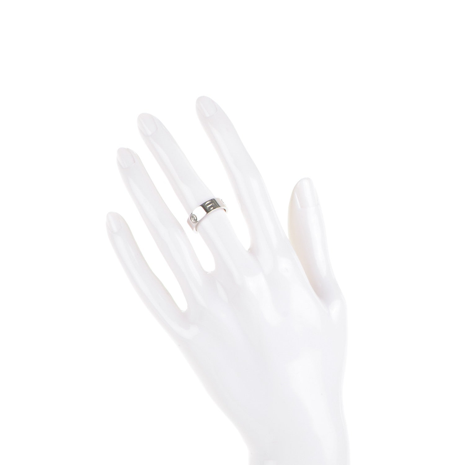Cartier Platinum 5.5mm LOVE Ring 50 5.25 2 of 4