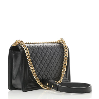 Chanel Lambskin Quilted New Medium Boy Flap Black 3 of 17