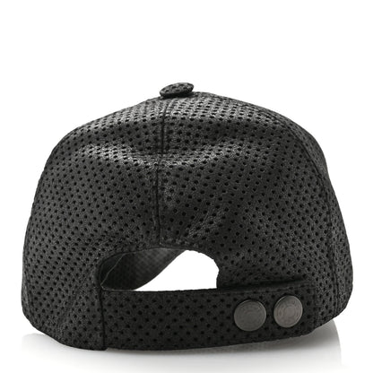 Hermes Lambskin Perforated Cap 58 Black 6 of 10