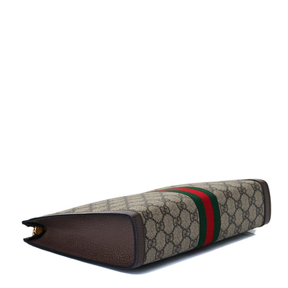 Gucci GG Supreme Monogram Web Ophidia Pouch Brown 3 of 7