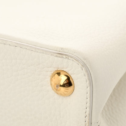 Louis Vuitton Taurillon Lambskin Calfskin Capucines BB Snow White 10 of 10