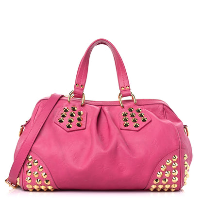 Louis Vuitton Calfskin Embossed Courtney MM Fuchsia 1 of 30