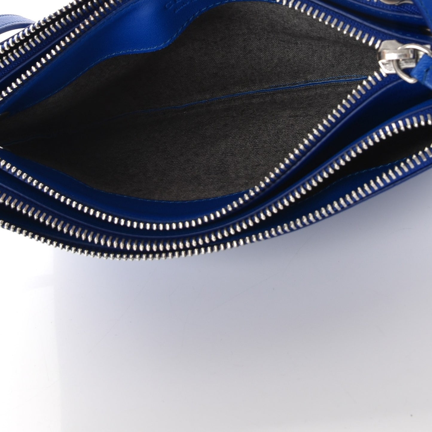 Lambskin Small Trio Crossbody Bag Electric Blue