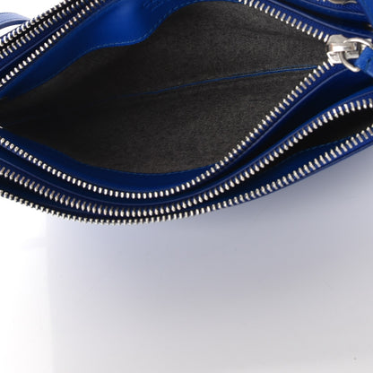 Celine Lambskin Small Trio Crossbody Bag Electric Blue 6 of 9