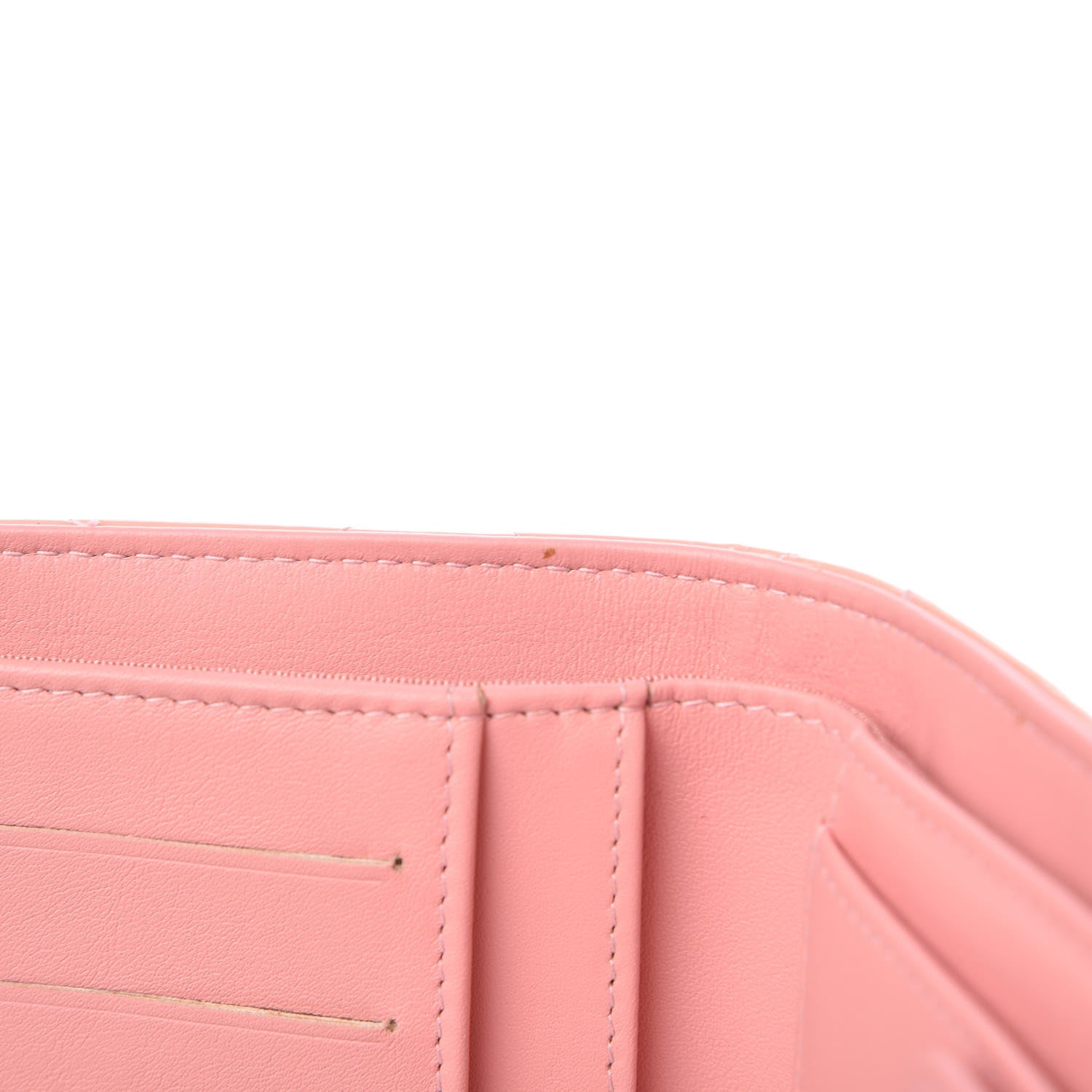 Chanel Patent Quilted Long Flap Wallet Pink 8 of 12