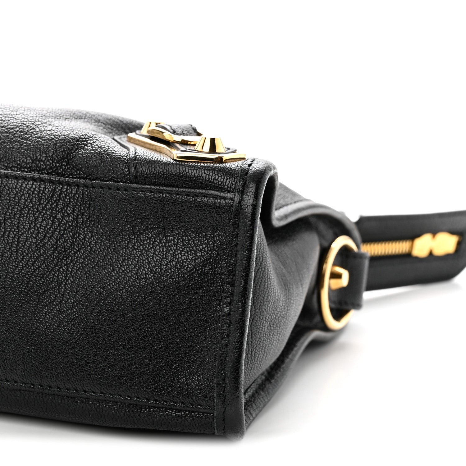 Balenciaga Chevre Gold Metallic Edge Hardware S City Black 11 of 11