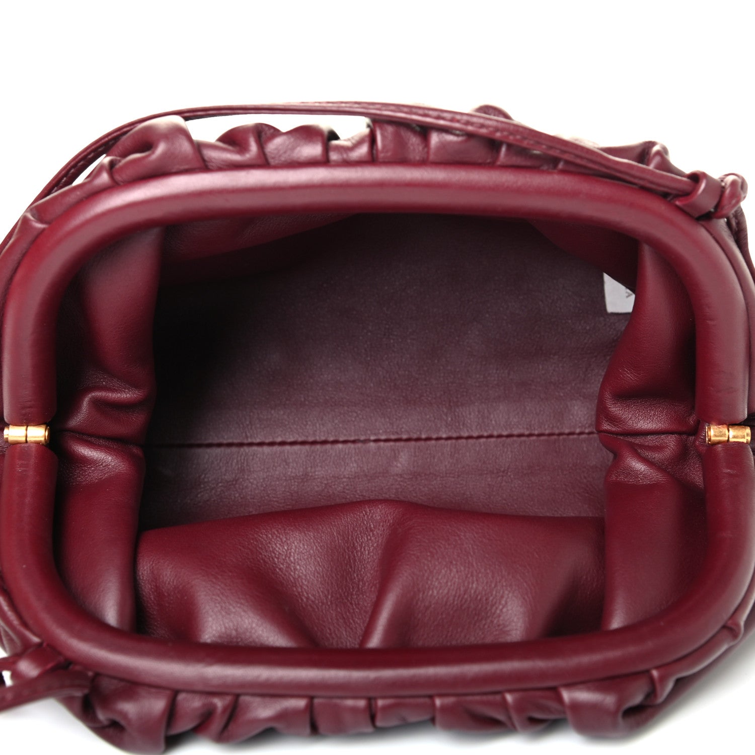 Bottega Veneta Butter Calfskin The Mini Pouch Bordeaux 4 of 4