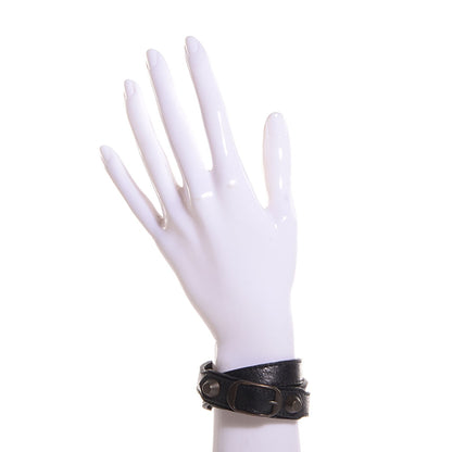 Balenciaga Agneau Arena Classic Hardware Triple Tour Bracelet S Black 2 of 6
