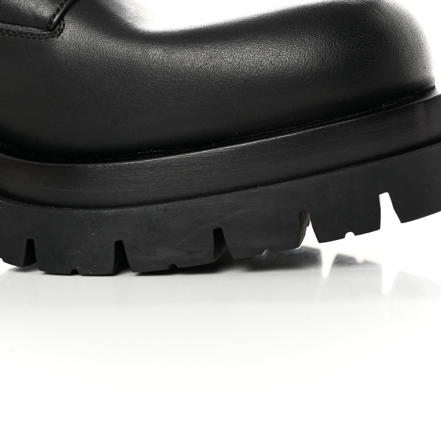 Calfskin The Lug Lace Up 30/70mm Ankle Boots 39.5 Black