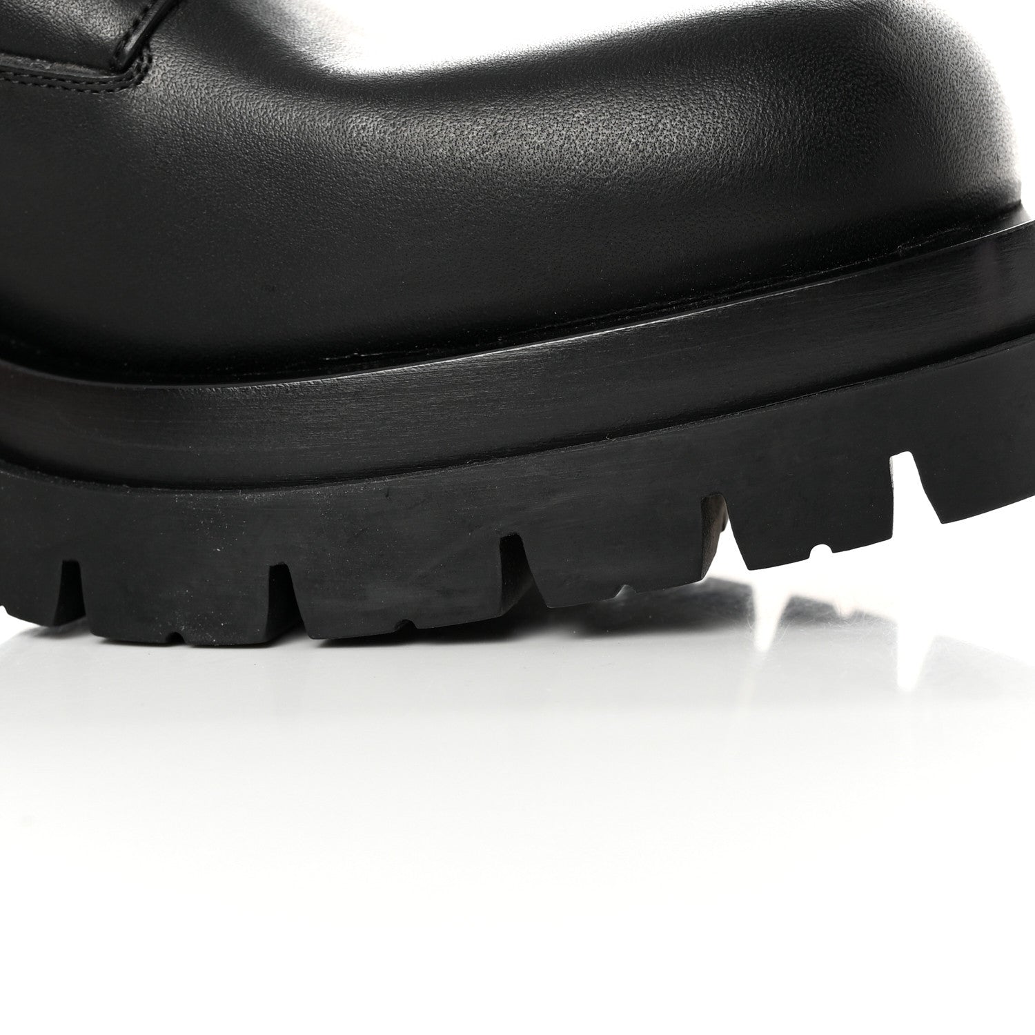 Bottega Veneta Calfskin The Lug Lace Up 30/70mm Ankle Boots 39.5 Black 13 of 22