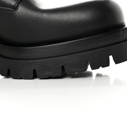 Bottega Veneta Calfskin The Lug Lace Up 30/70mm Ankle Boots 39.5 Black 13 of 22