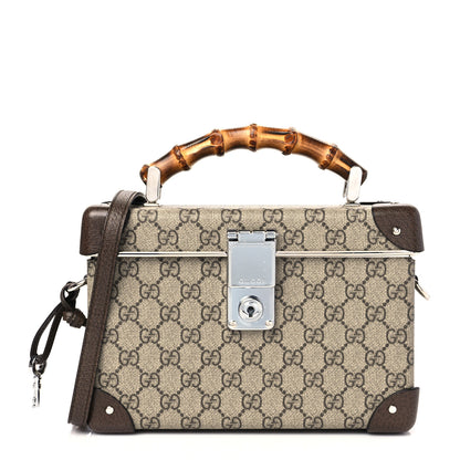 Gucci GG Supreme Monogram Globe-Trotter Beauty Case Brown 1 of 9