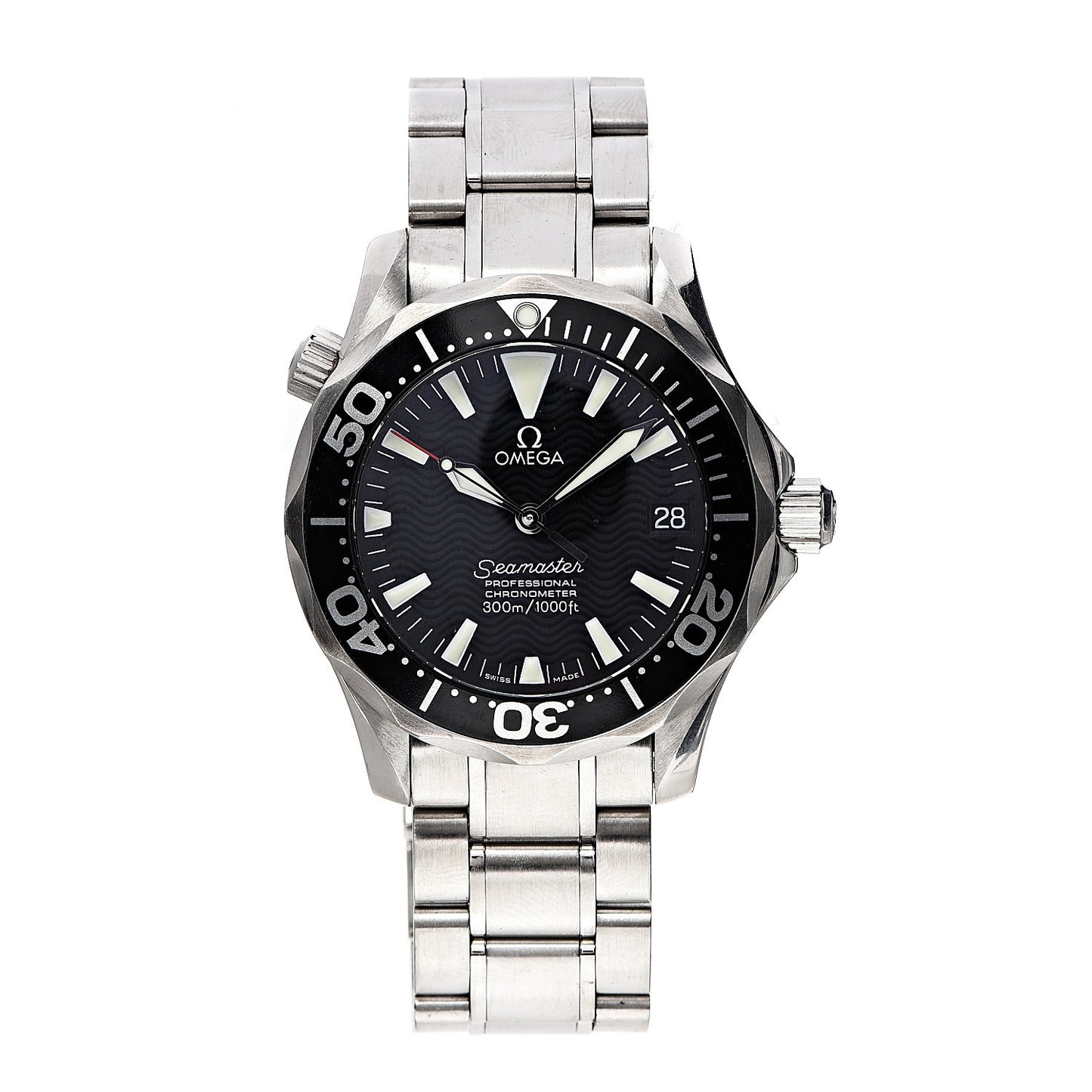 Stainless Steel 36mm Seamaster Professional Automatic Watch Black 2252.50.00