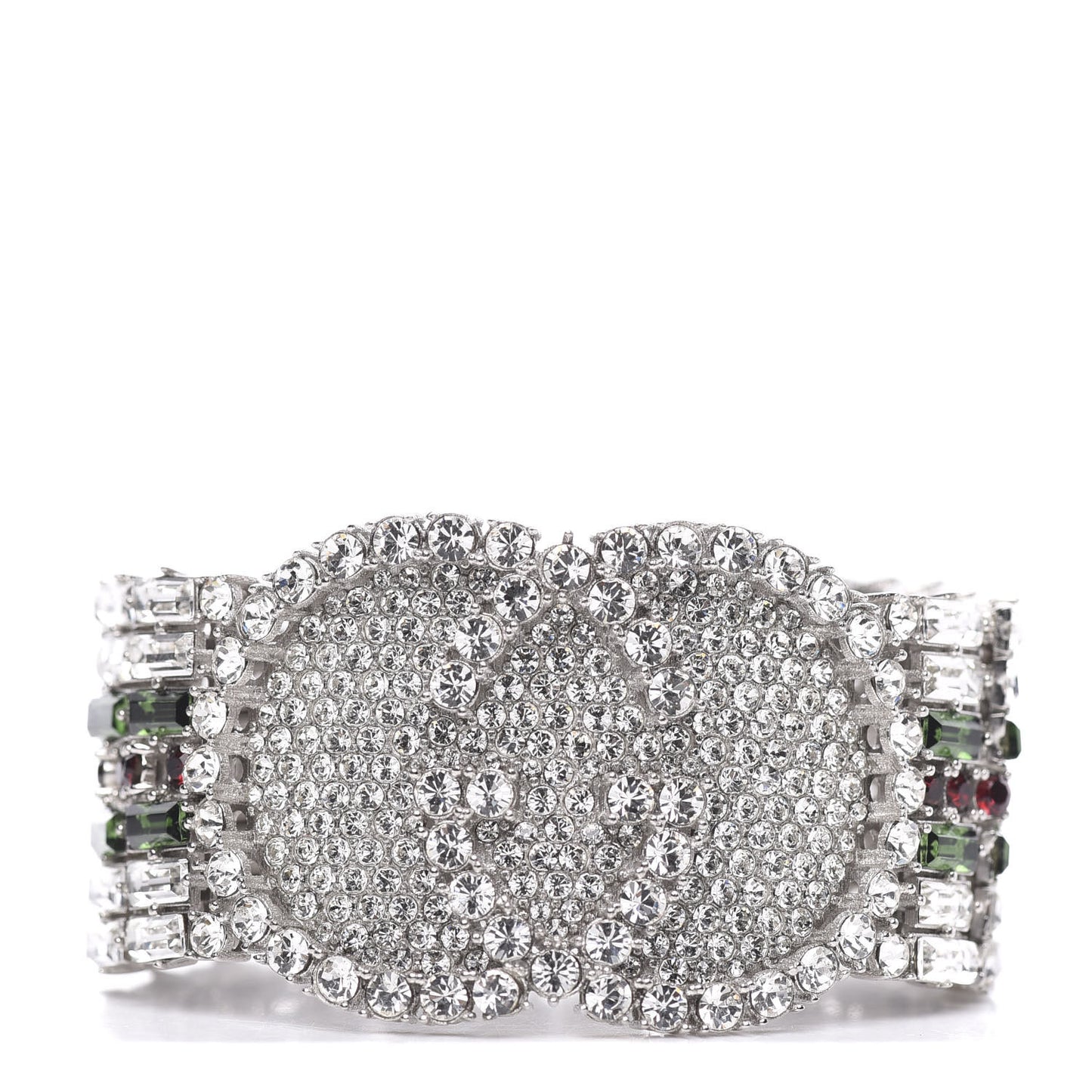 Crystals Double G Web Tennis Bracelet L