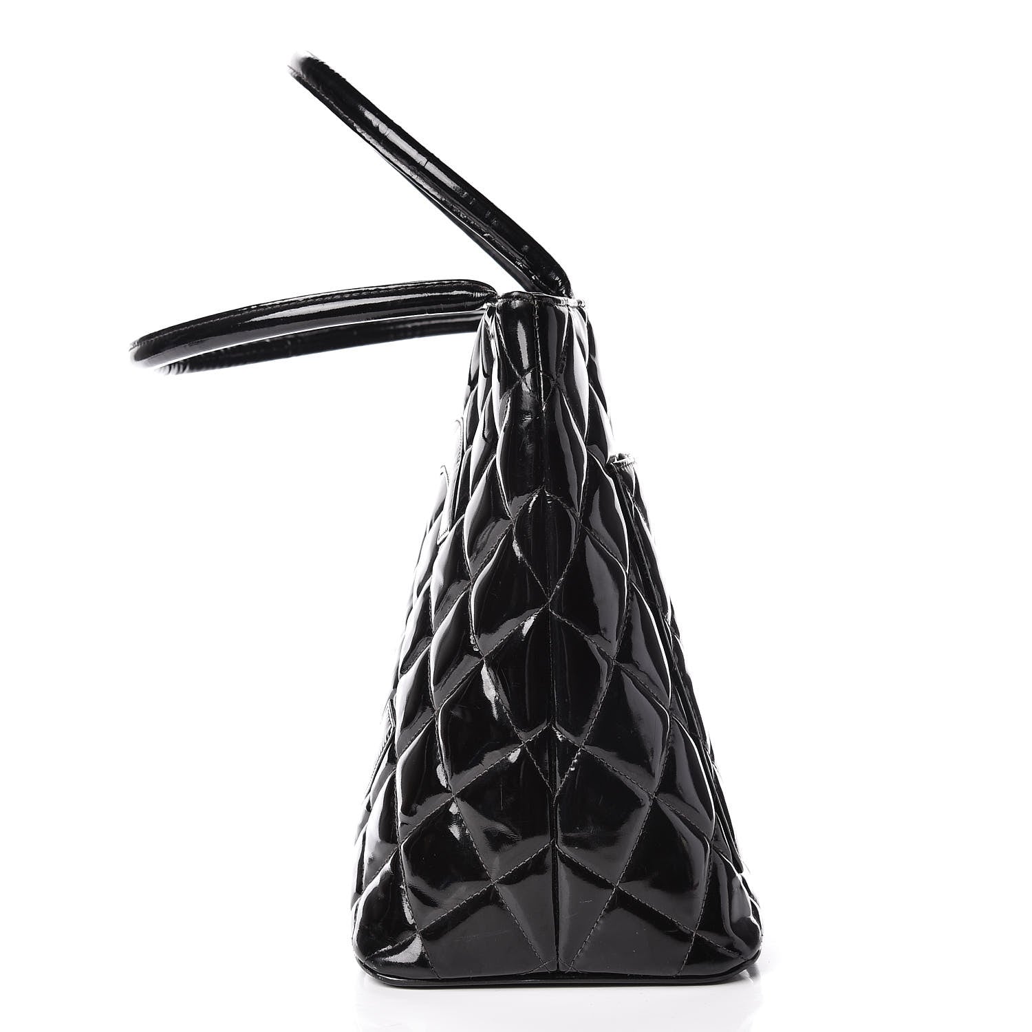 Chanel Patent Medallion Tote Black 21 of 21