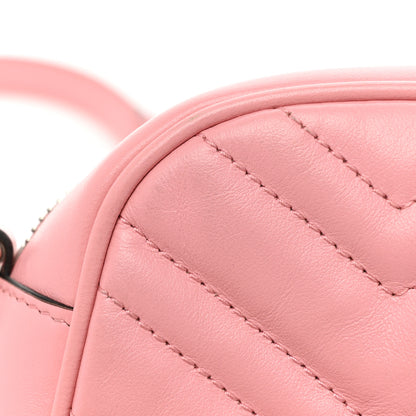 Gucci Calfskin Matelasse Small GG Marmont Chain Shoulder Bag Wild Rose 13 of 17