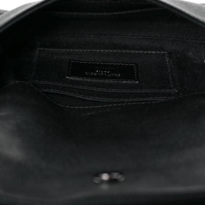 Saint Laurent Grain De Poudre Monogram Toy West Hollywood Fold-Over Bag Black 6 of 10