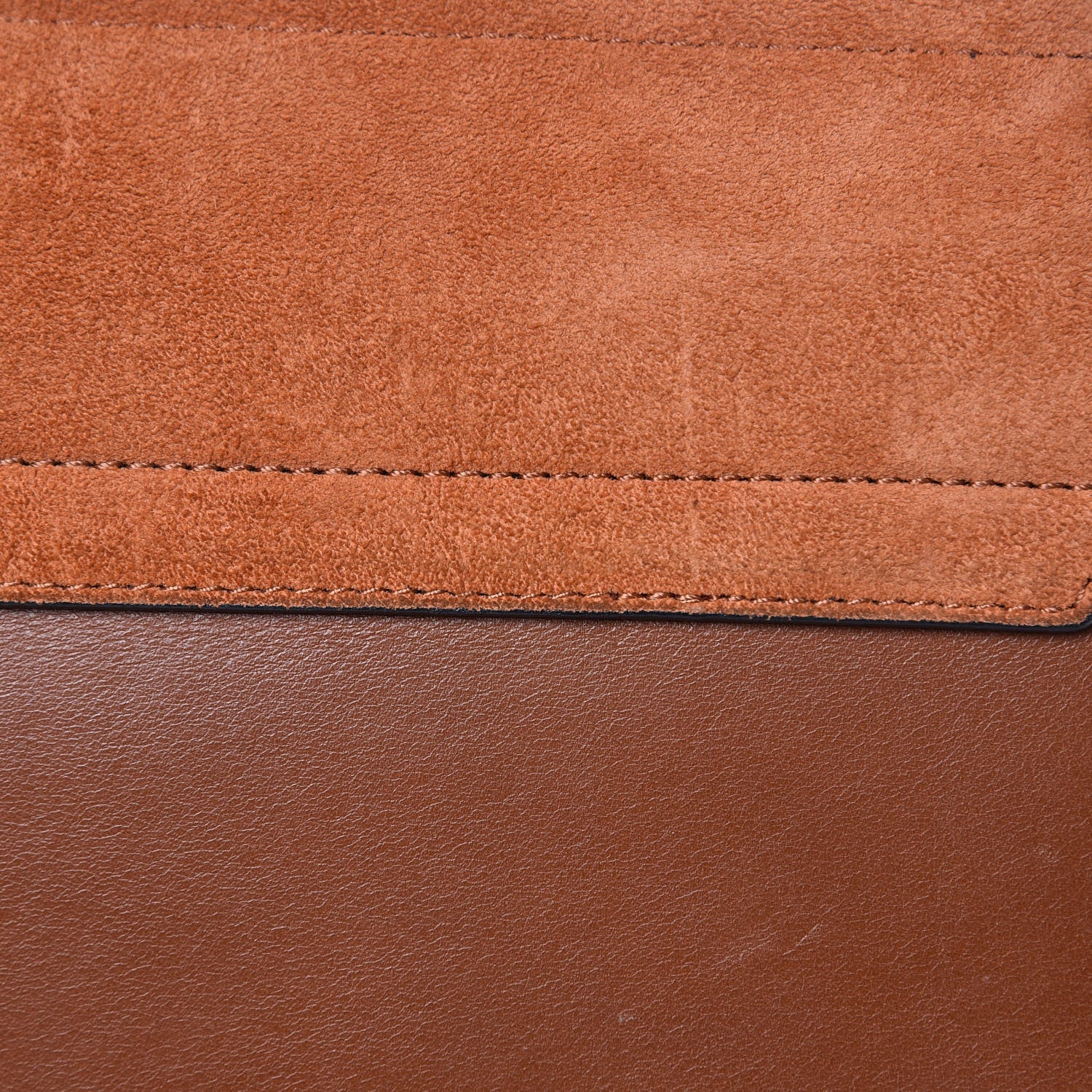Chloe Suede Calfskin Medium Faye Shoulder Bag Tobacco 7 of 11