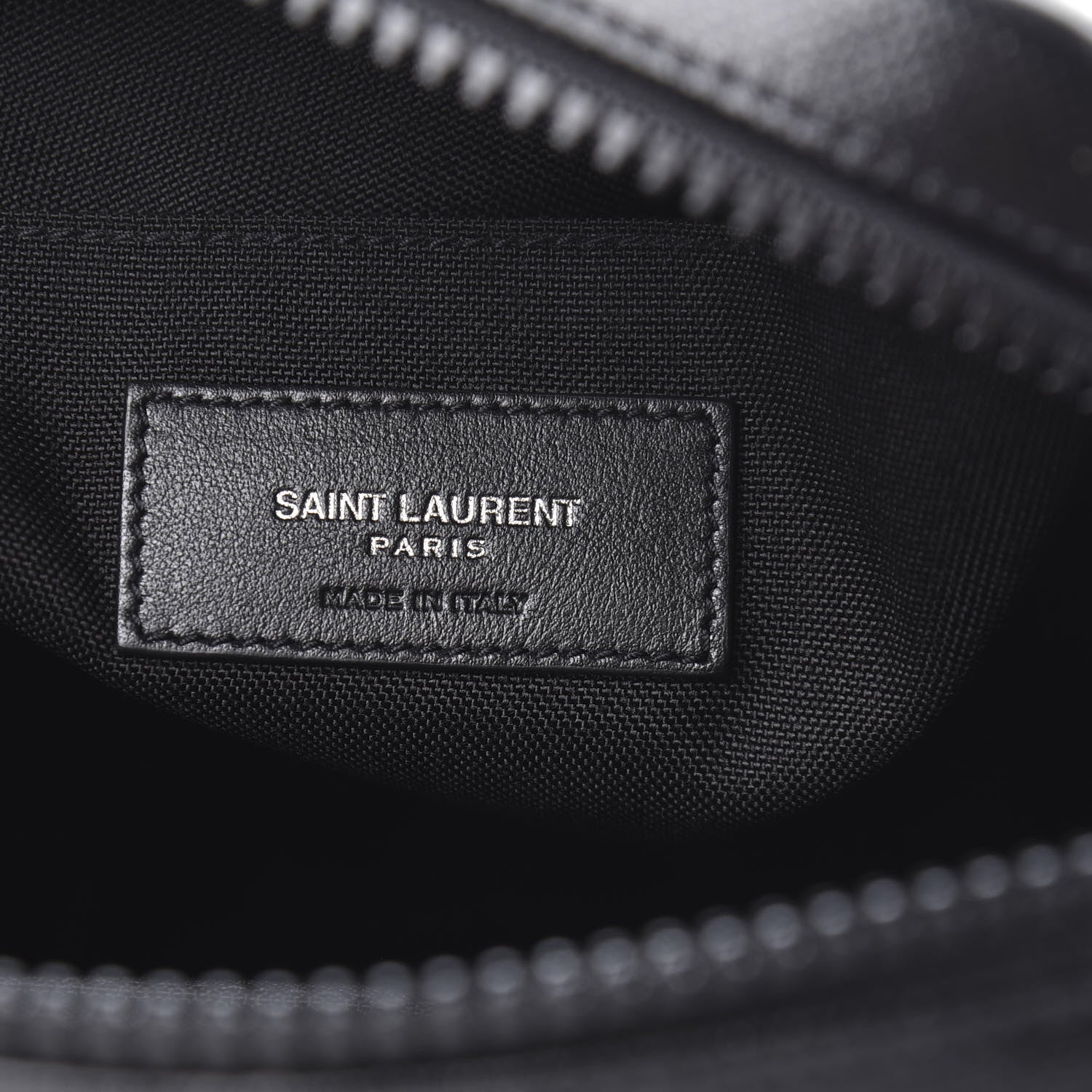 Saint Laurent Coated Canvas Rivington Race Pouch Black 6 of 9
