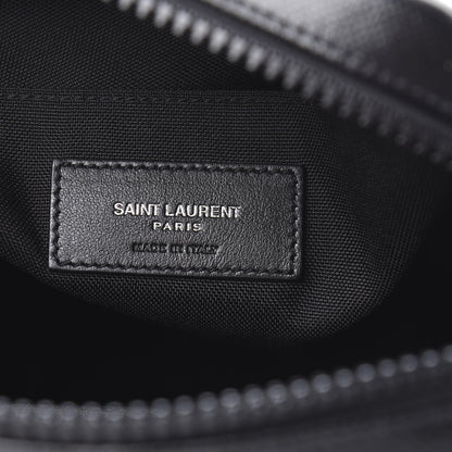 Saint Laurent Coated Canvas Rivington Race Pouch Black 6 of 9