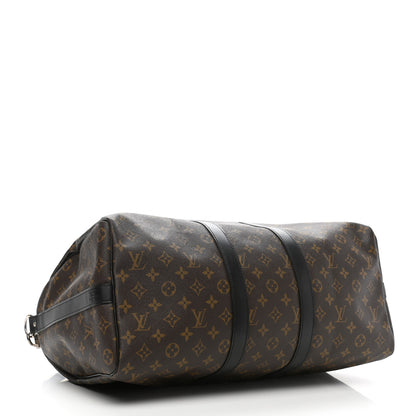 Louis Vuitton Monogram Macassar Keepall Bandouliere 45 4 of 11