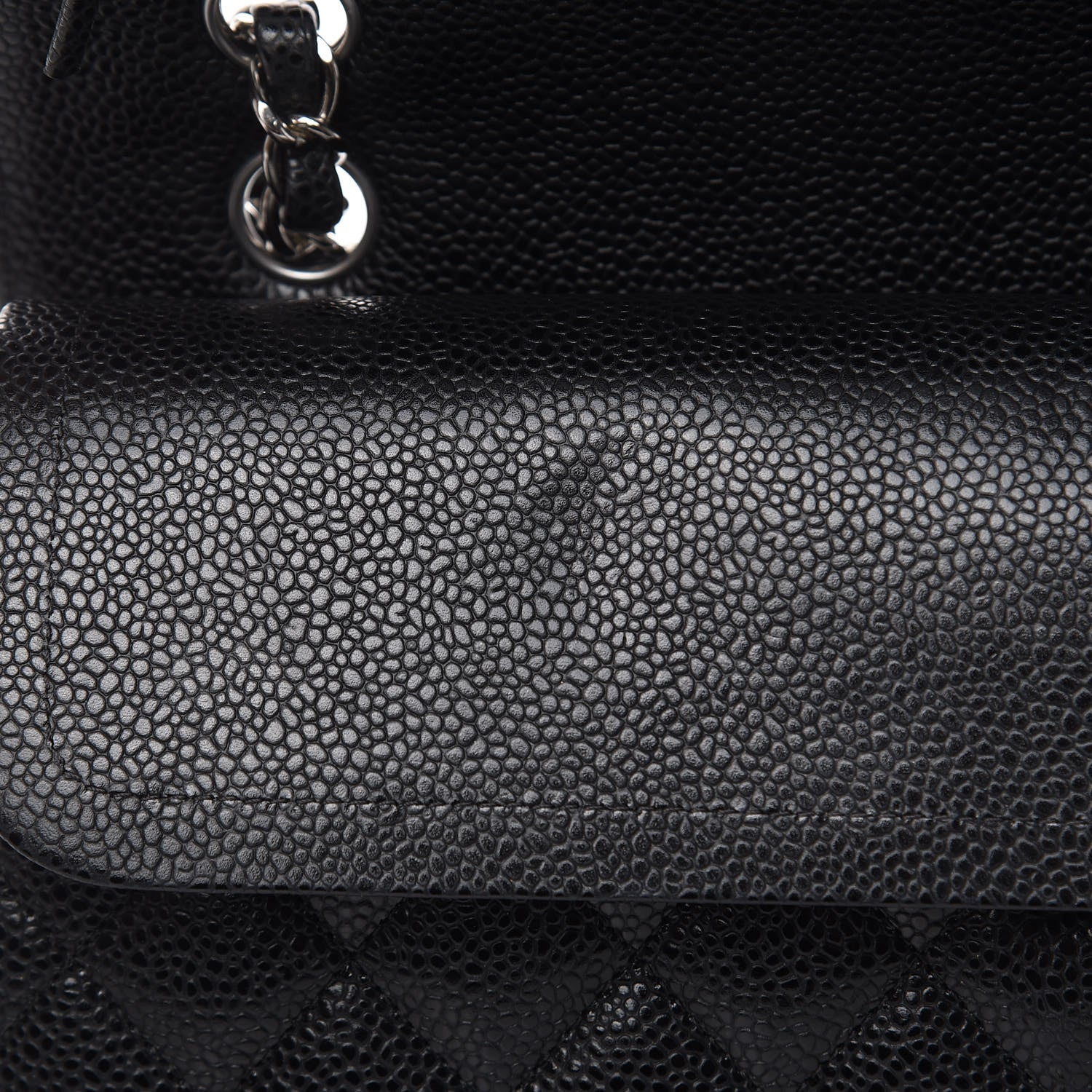 Chanel Caviar Quilted Medium Double Flap Black 10 of 11