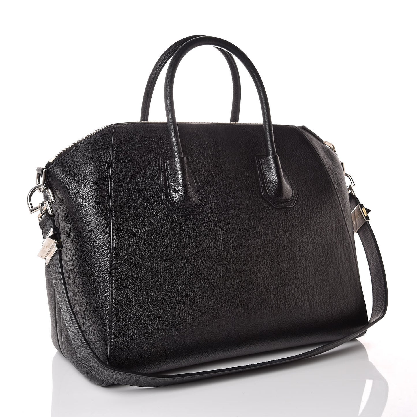 Sugar Goatskin Medium Antigona Black
