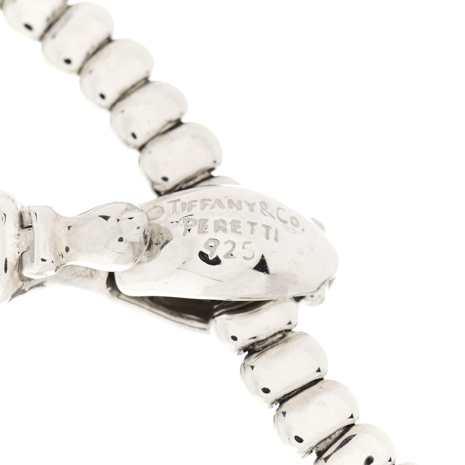 Tiffany Sterling Silver Elsa Peretti Snake Necklace 3 of 3