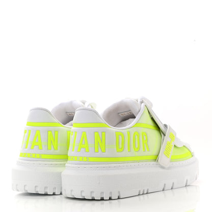 Christian Dior Reflective Fabric Shaded Dior-ID Platform Sneakers 39 Yellow Fluo 4 of 8