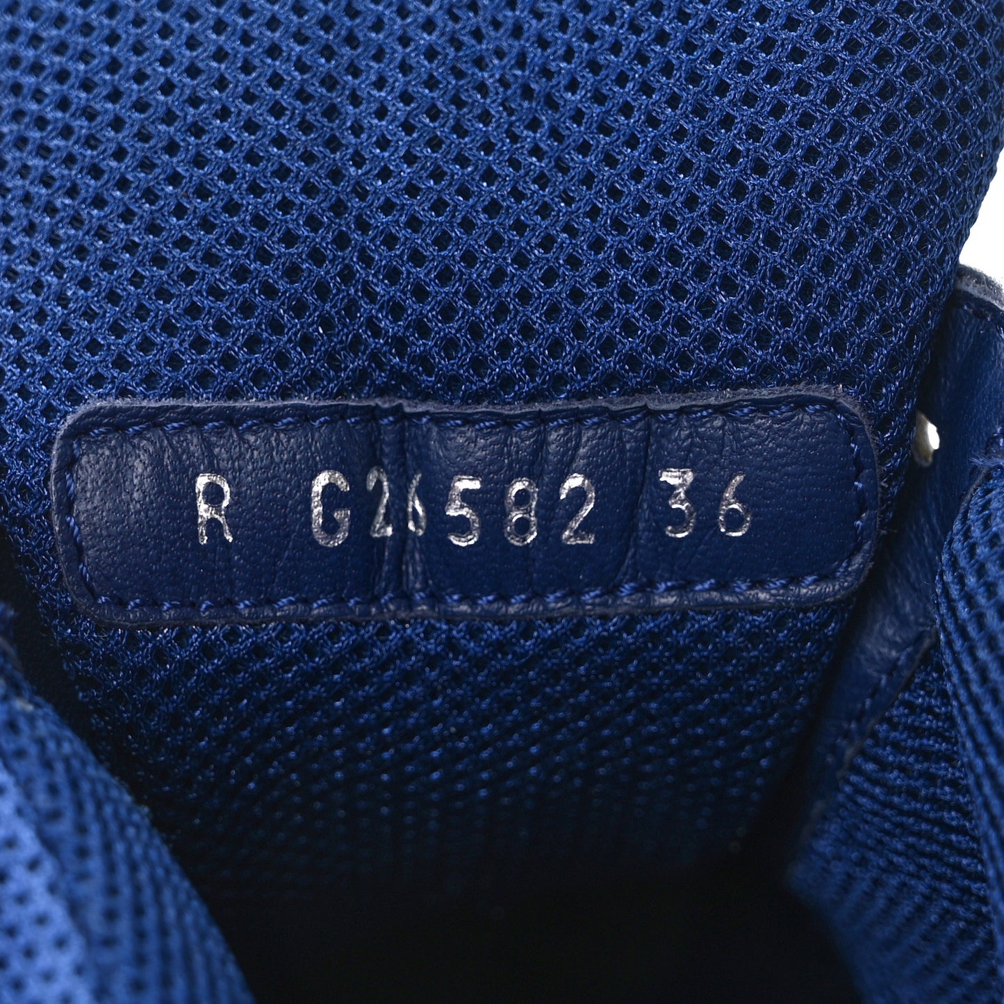 Mesh Suede Calfskin Womens CC Sneakers 36 Dark 36 Blue Black White