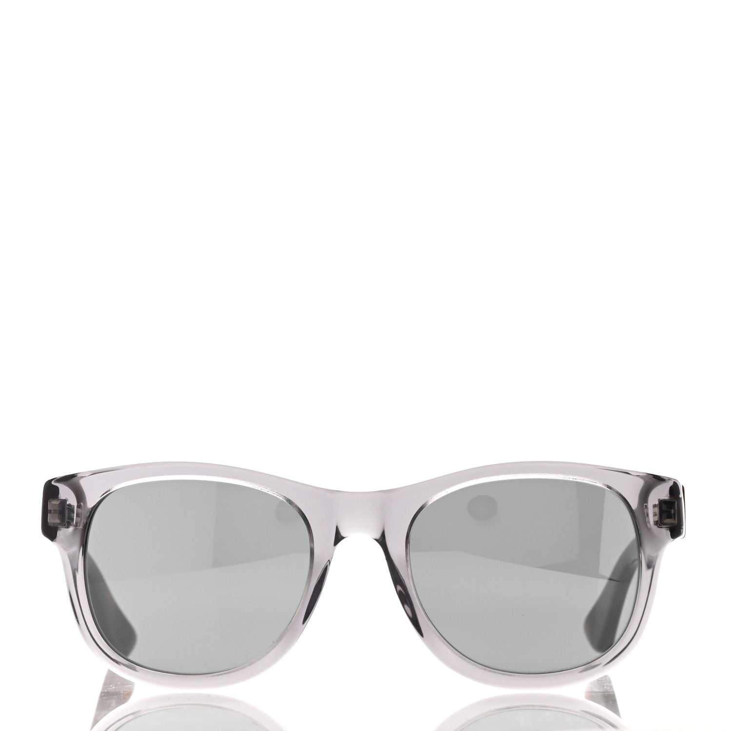 Gucci Acetate Web Sunglasses GG 0003S Tortoise Transparent 2 of 8