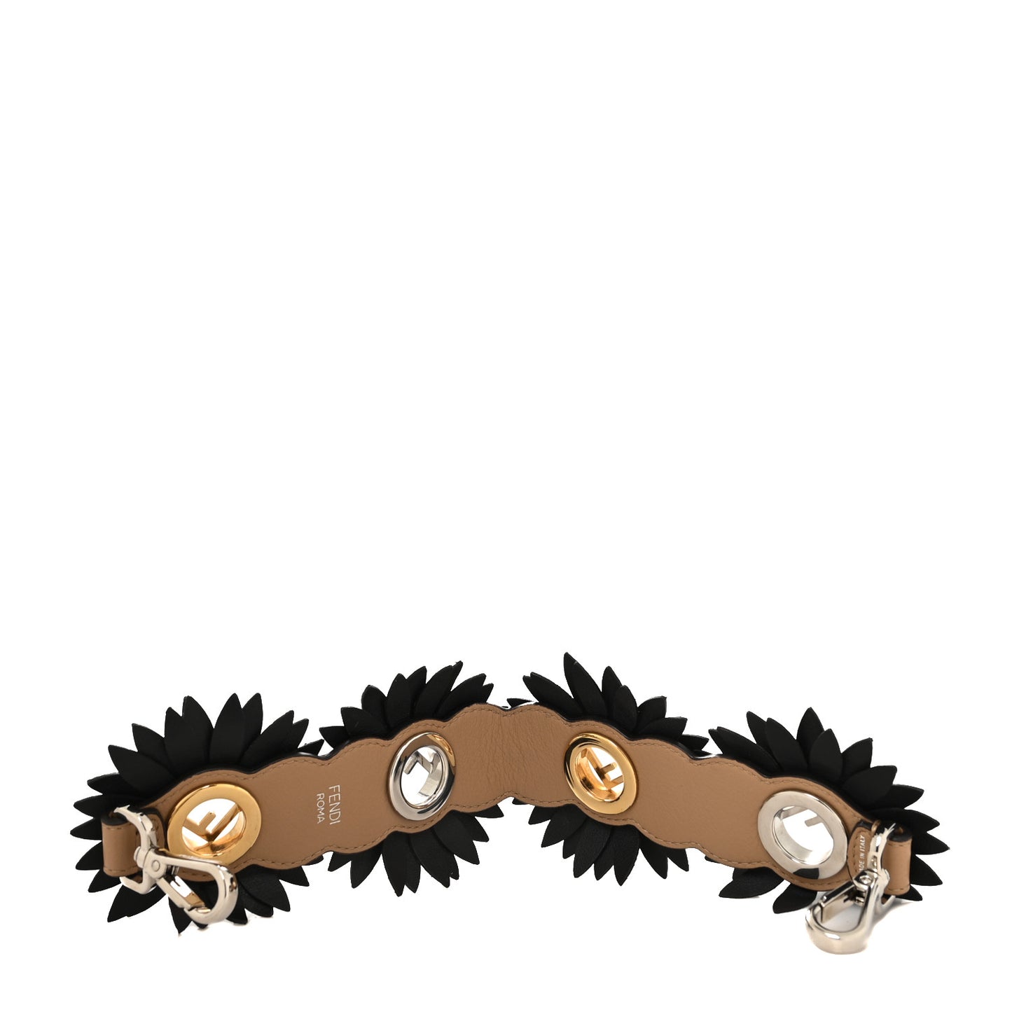 Snakeskin F is Fendi Flower Mini Strap Multicolor