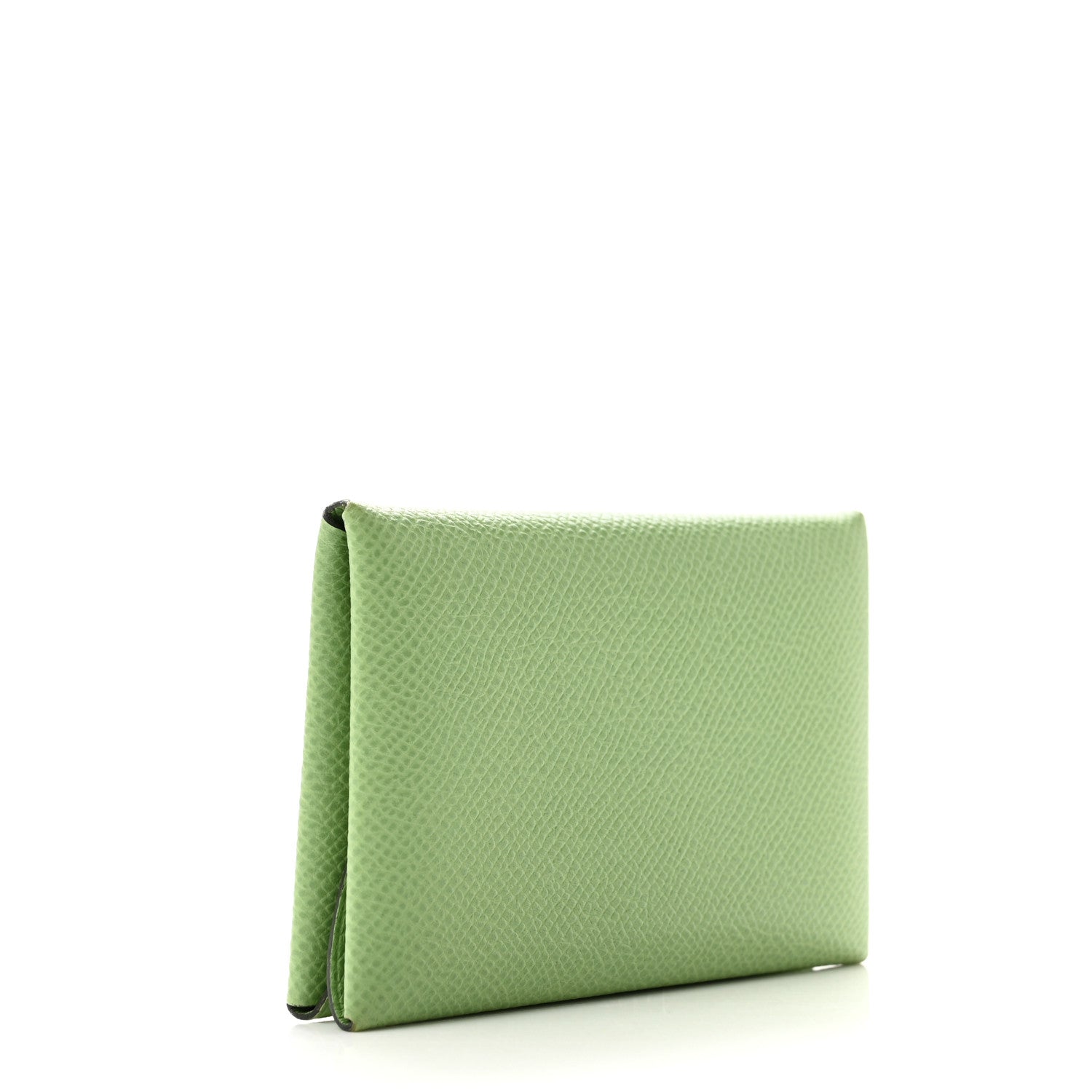Hermes Epsom Calvi Duo Card Case Vert Yucca 3 of 11