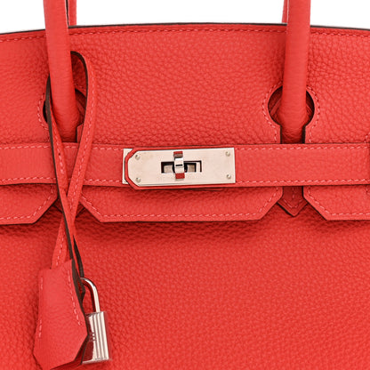 Hermes Togo Birkin 30 Rouge Pivoine 8 of 12