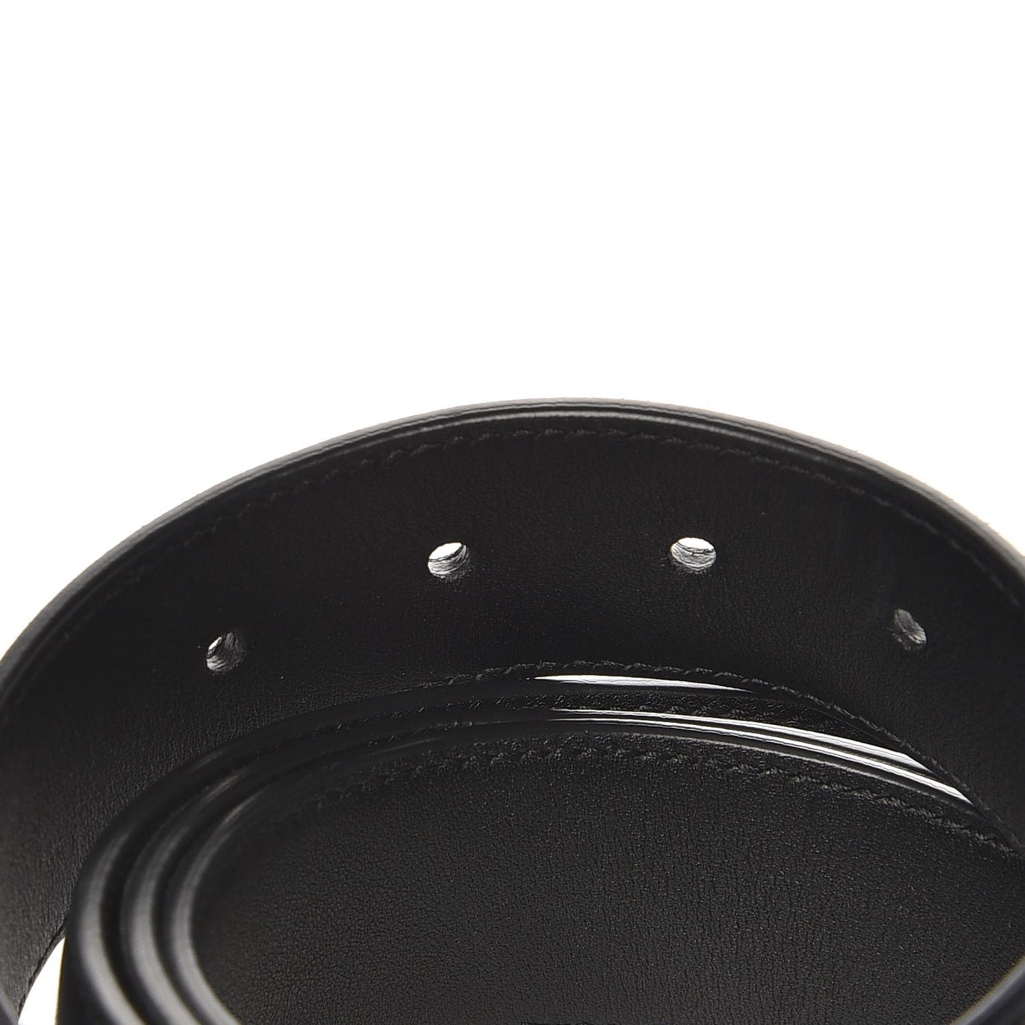 Lambskin Interlocking Monogram Belt 90 36 Black
