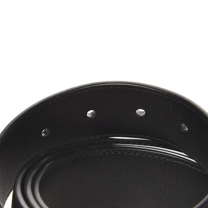 Saint Laurent Lambskin Interlocking Monogram Belt 90 36 Black 5 of 8