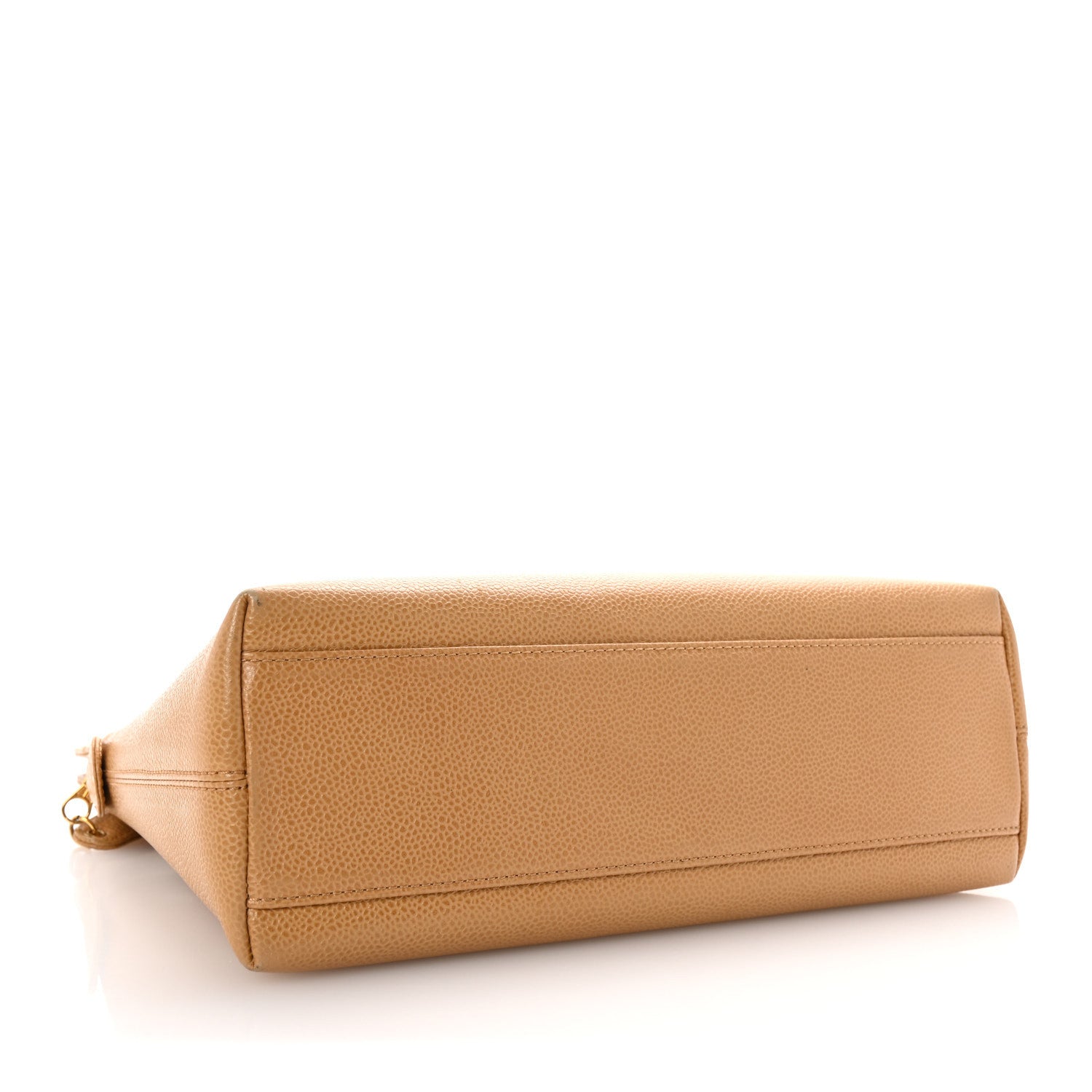 Chanel Caviar Shoulder Bag Beige 4 of 10