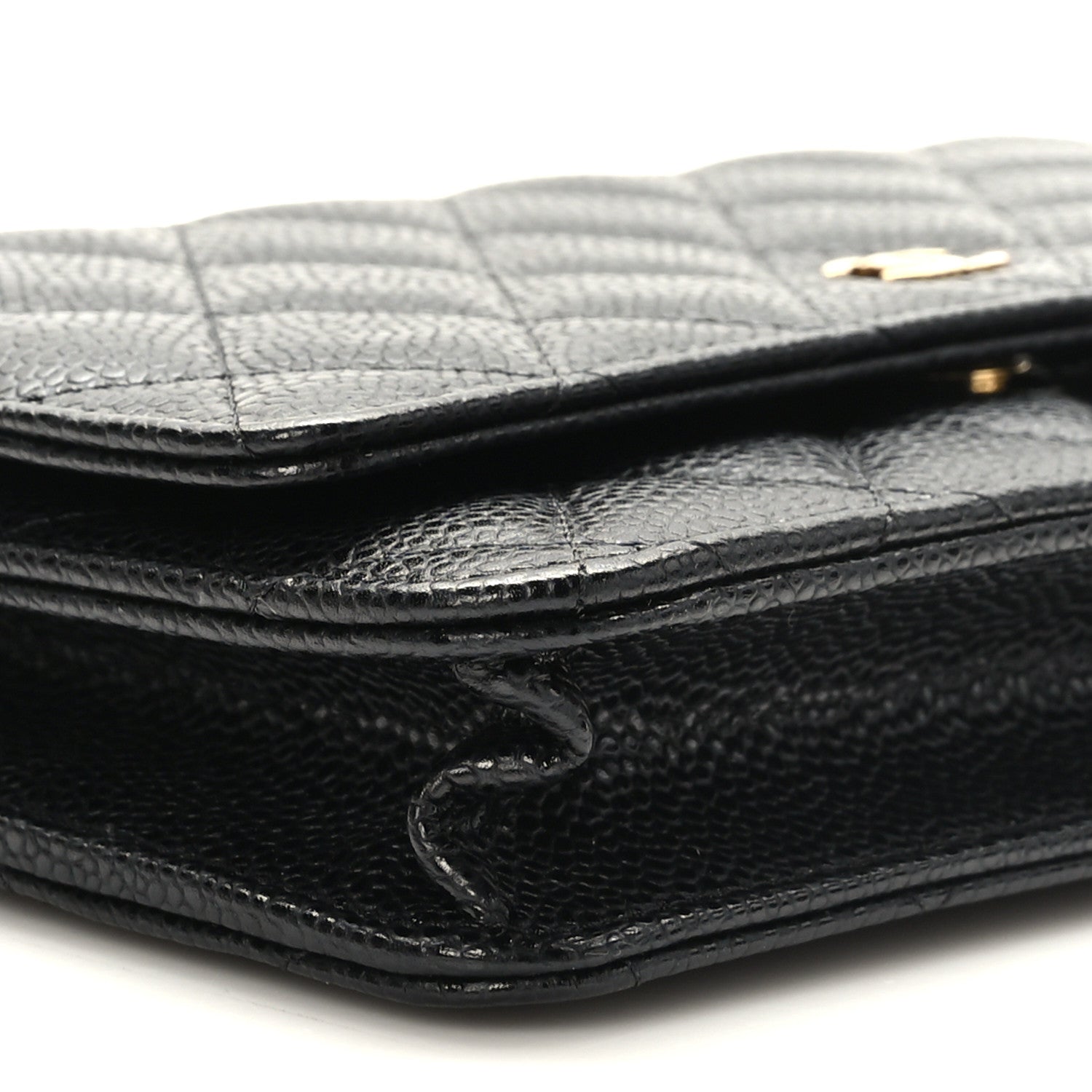 Chanel Caviar Quilted Wallet on Chain WOC Black 9 of 10