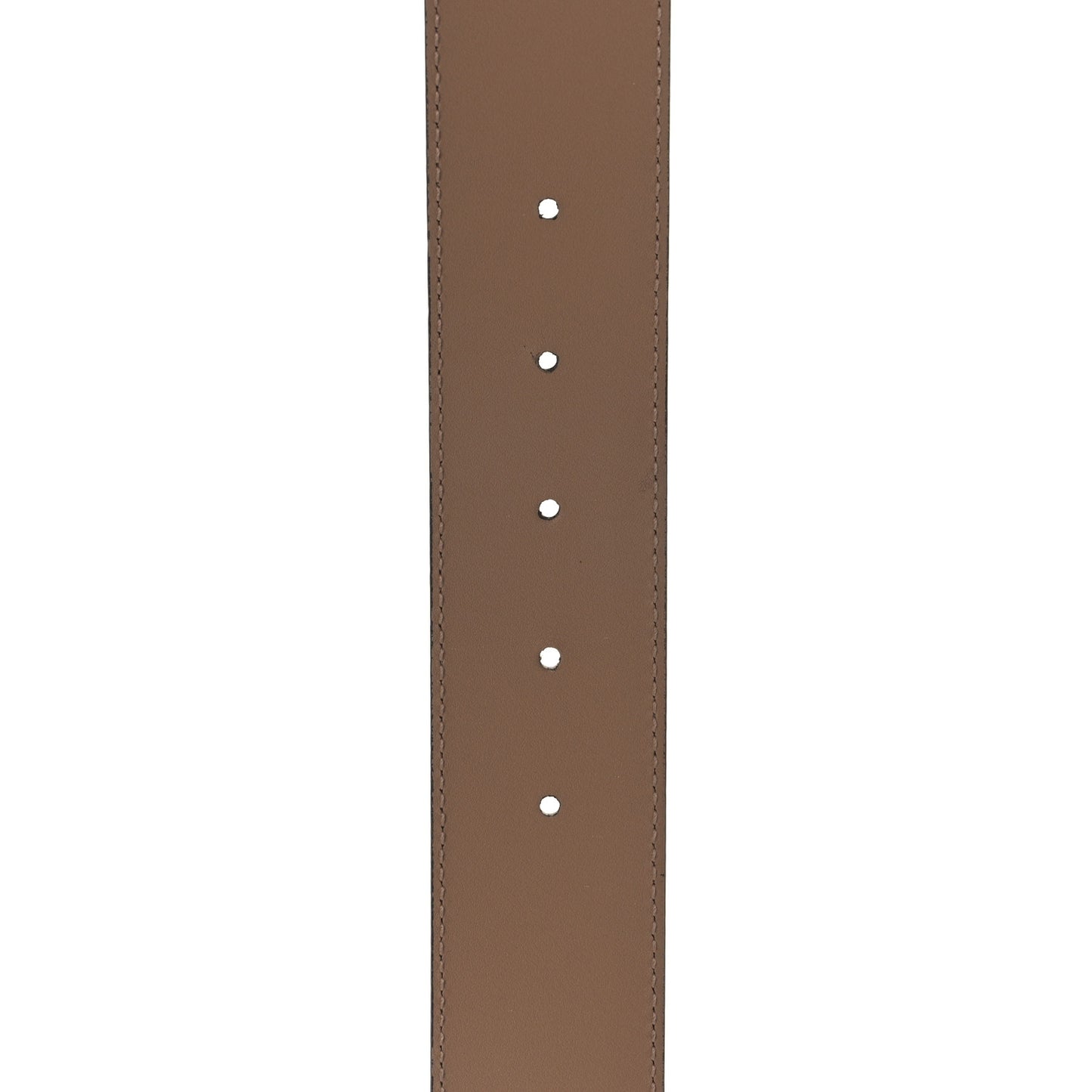 Metallic Textured Dollar Calfskin Double G 40mm Belt 85 34 Silver