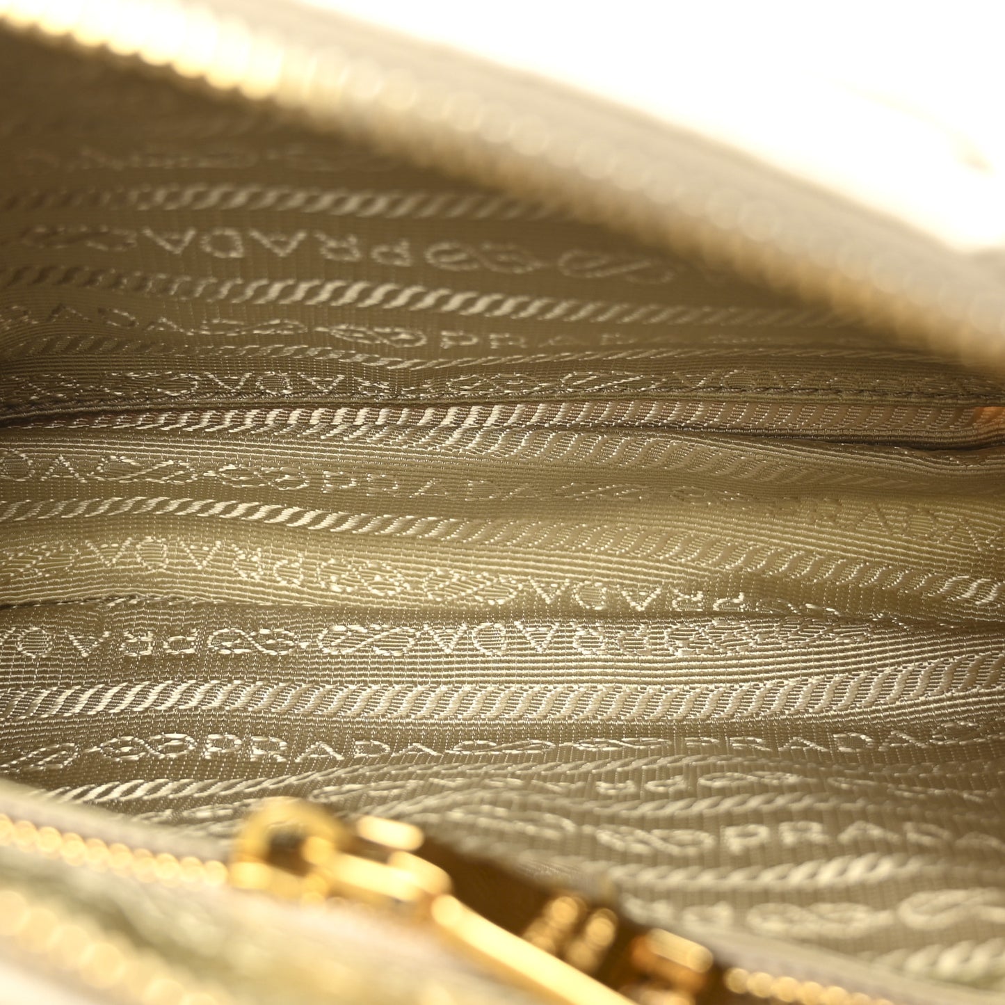 Tessuto Nylon Saffiano Crossbody Bag Pomice