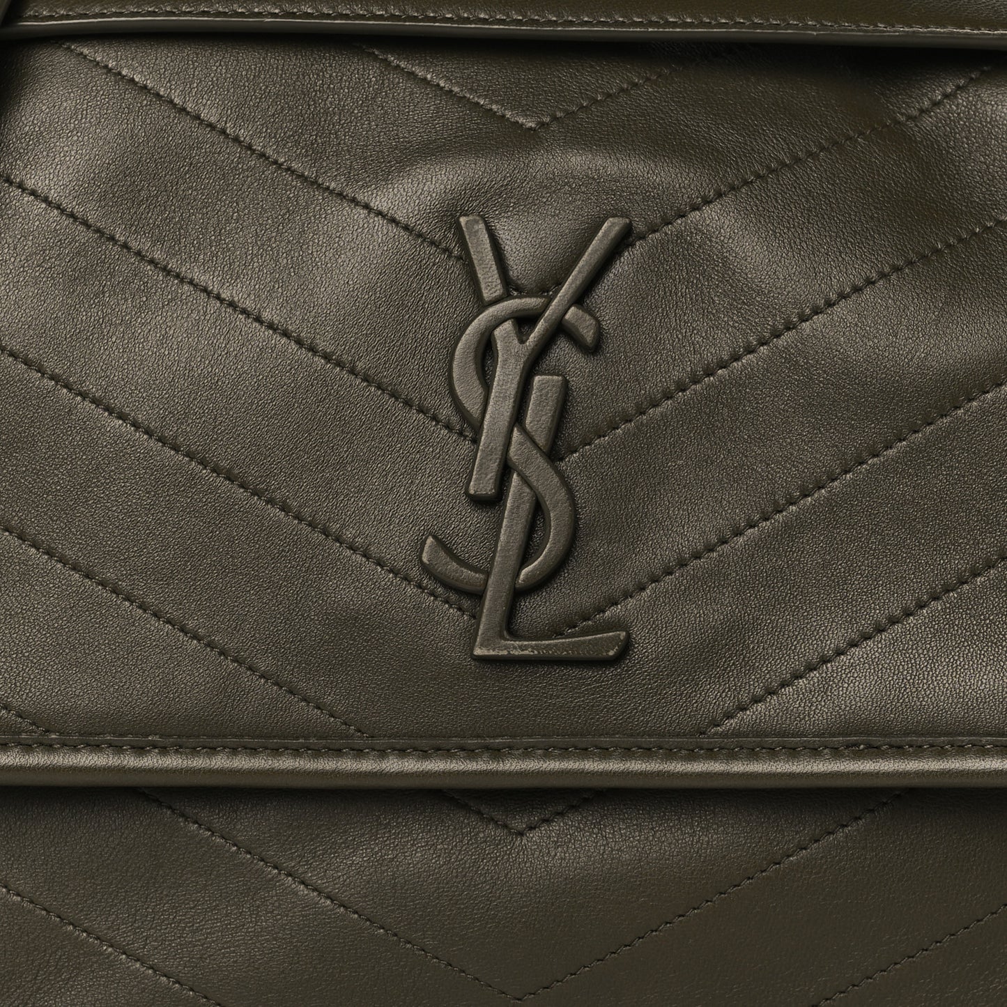 Lambskin Matelasse Monogram Medium Niki Chain Satchel Seaweed