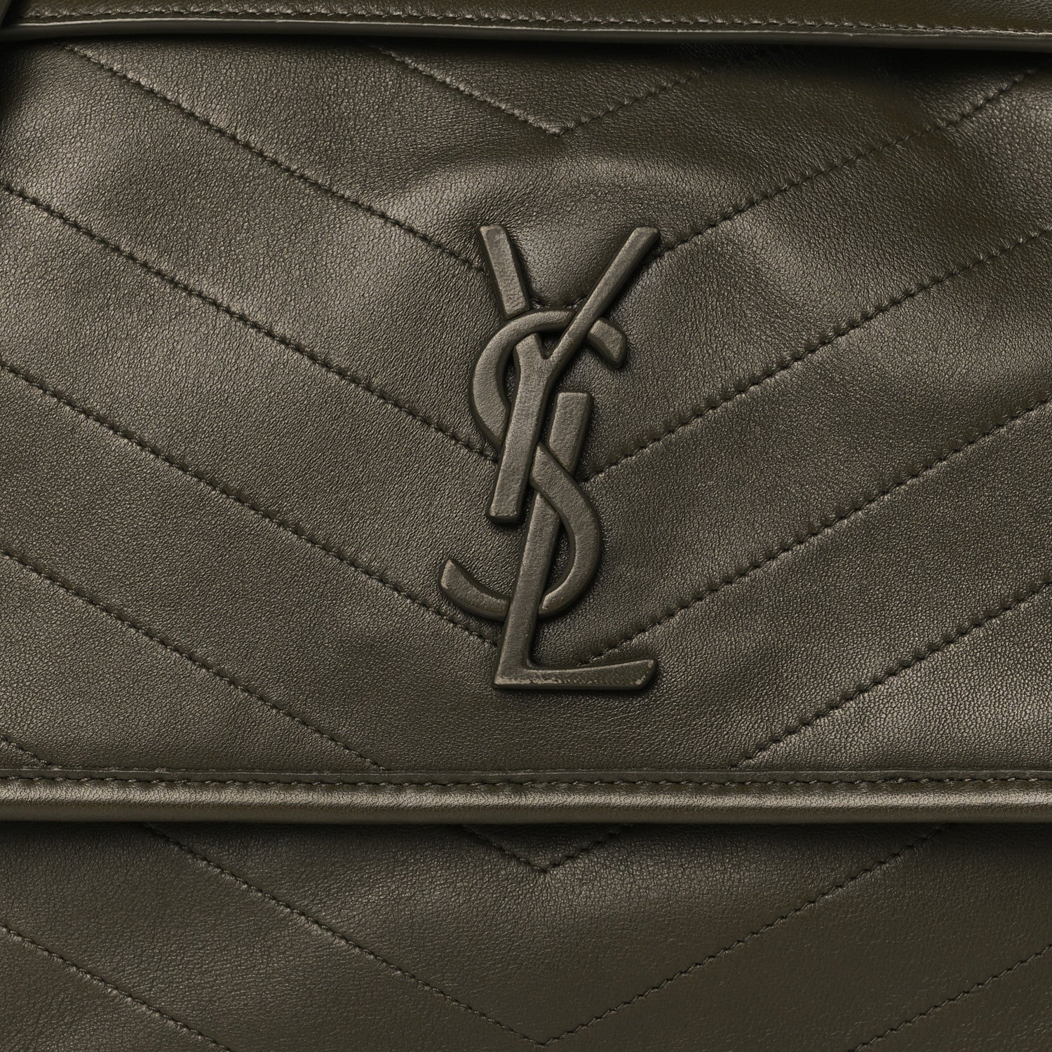 Saint Laurent Lambskin Matelasse Monogram Medium Niki Chain Satchel Seaweed 7 of 9