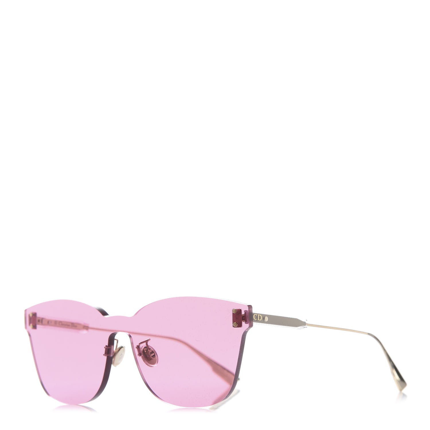 Christian Dior Mirrored Color Quake 2 Sunglasses Fuchsia 1 of 10
