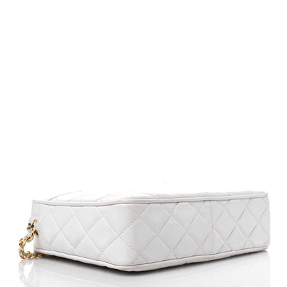 Chanel Lambskin Quilted Tassel Camera Case White 3 of 14