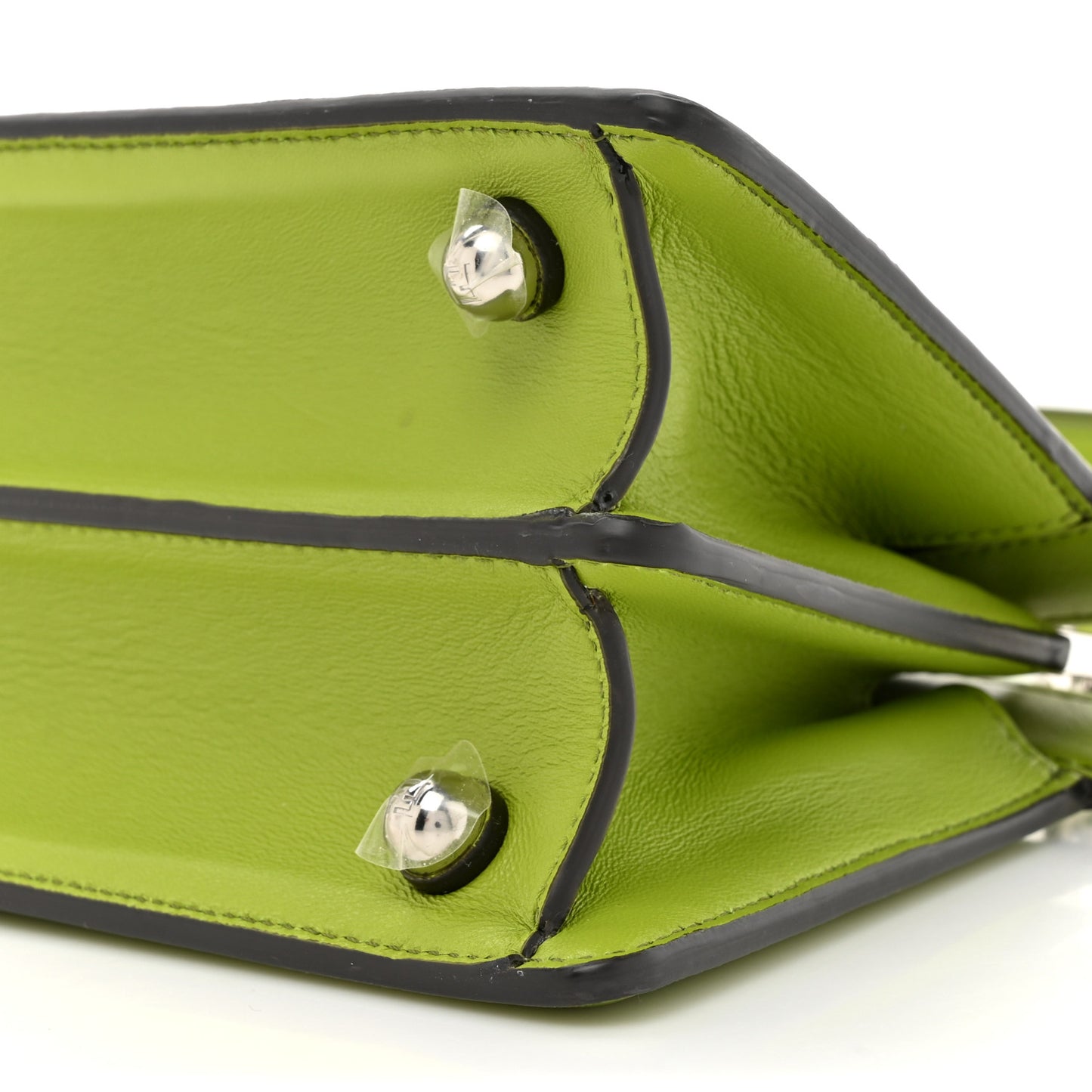 Shiny Nappa Petite Peekaboo I SEE U Satchel Verde Mela