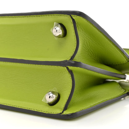 Fendi Shiny Nappa Petite Peekaboo I SEE U Satchel Verde Mela 9 of 16