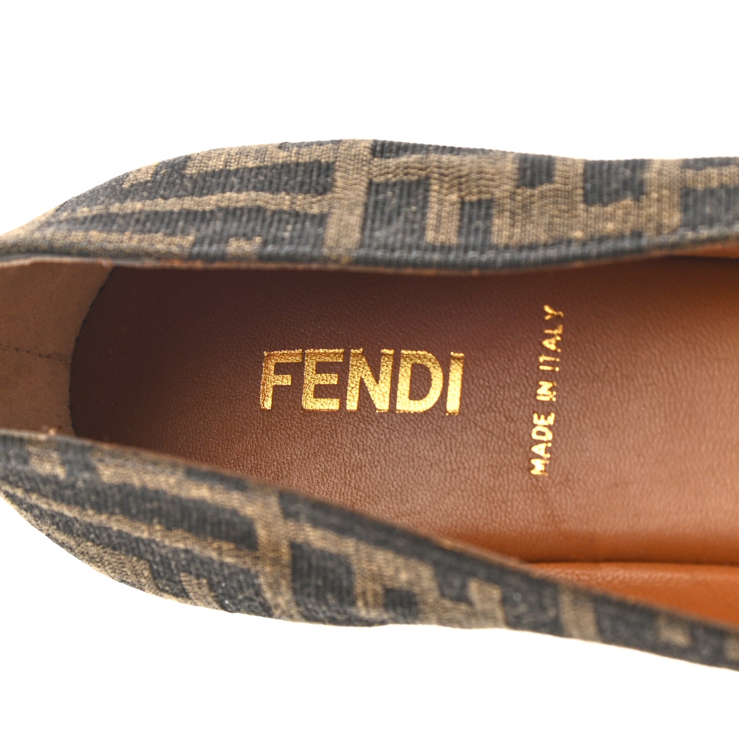 Zucca Ballerina Bow Flat 39.5 Tobacco Black